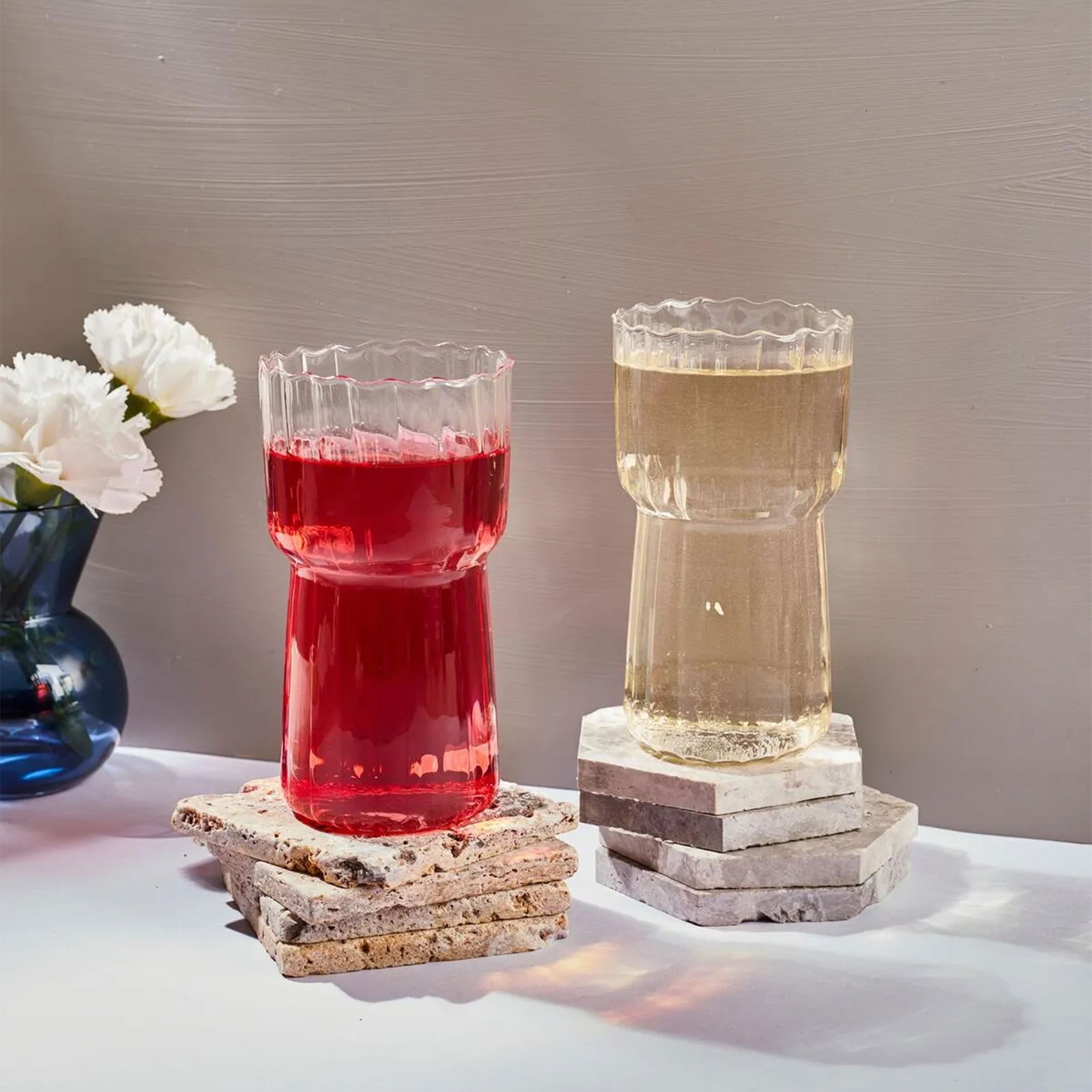 15886 Stripe 2'li Bardak - Şeffaf - 400 ml