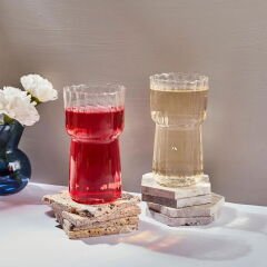 15886 Stripe 2'li Bardak - Şeffaf - 400 ml