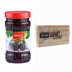 AKTÜRK 380 GR BÖĞÜRTLEN REÇELİ VE 200 GR KAKAOLU GOFRET