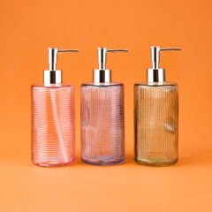 Star MNB03675 Cam Sıvı Sabunluk - Asorti - 20 cm