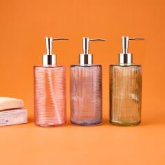 Star MNB03675 Cam Sıvı Sabunluk - Asorti - 20 cm