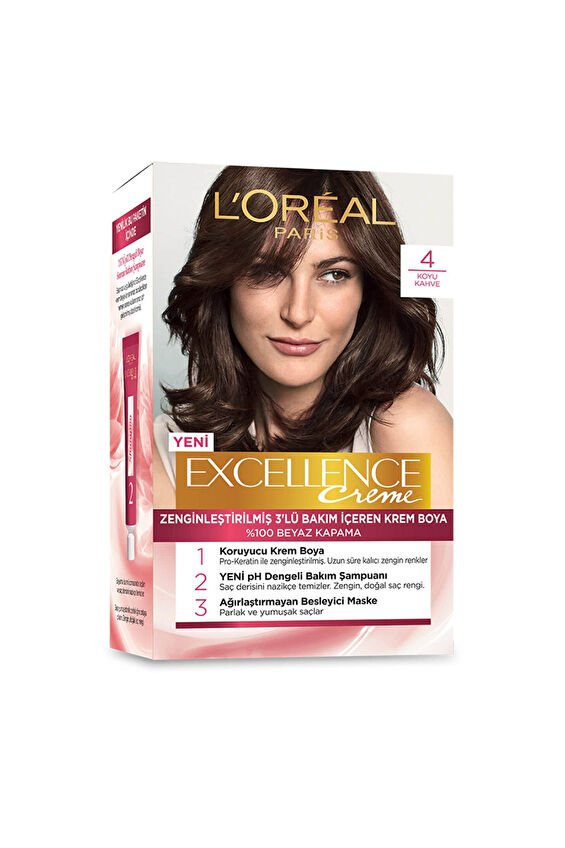 Excellence Saç Boyası 4 Koyu Kahve
