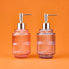 Star MNB03674 Cam Sıvı Sabunluk - Asorti - 20 cm