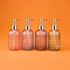 Star MNB03671 Cam Sıvı Sabunluk - Asorti - 20 cm