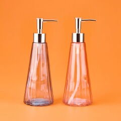 Star MNB03668 Cam Sıvı Sabunluk - Asorti - 21 cm