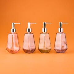 Star MNB03669 Cam Sıvı Sabunluk - Asorti - 20 cm