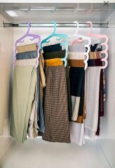 4 ADET PAMİR ÇOK AMAÇLI KOLAY KULLANIMLI 4 KATLI  PANTOLUN EŞARP  ASKISI