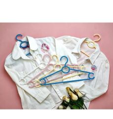 6 ADET BONCUK DESENLİ PAMİR ÇOCUK ELBİSESİ  ASKISI