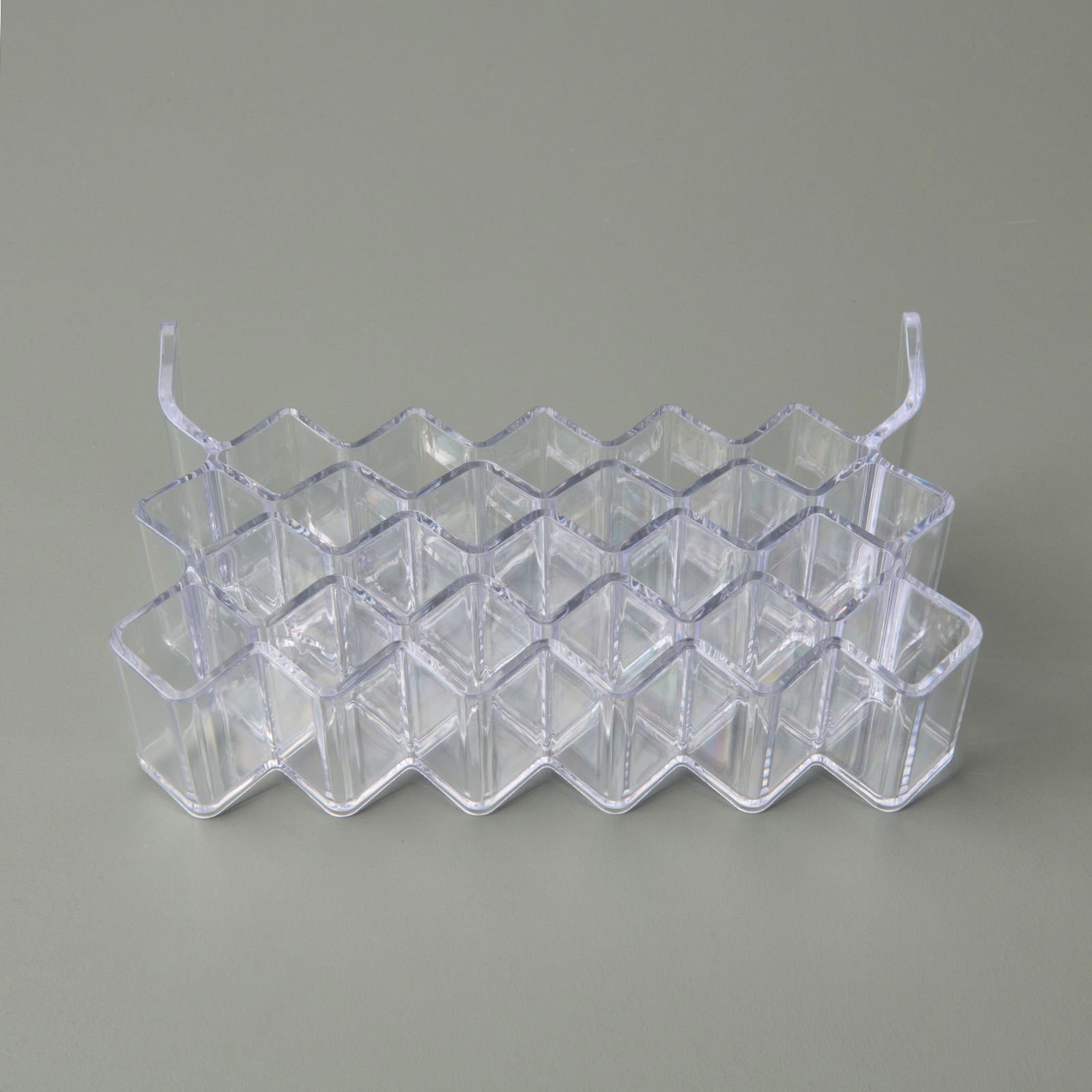 Living 22 Bölmeli Rujluk Organizer - Şeffaf - 22x8x14 cm
