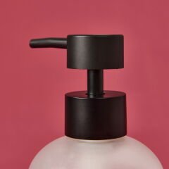 Cam Sıvı Sabunluk - Şeffaf - 19 cm