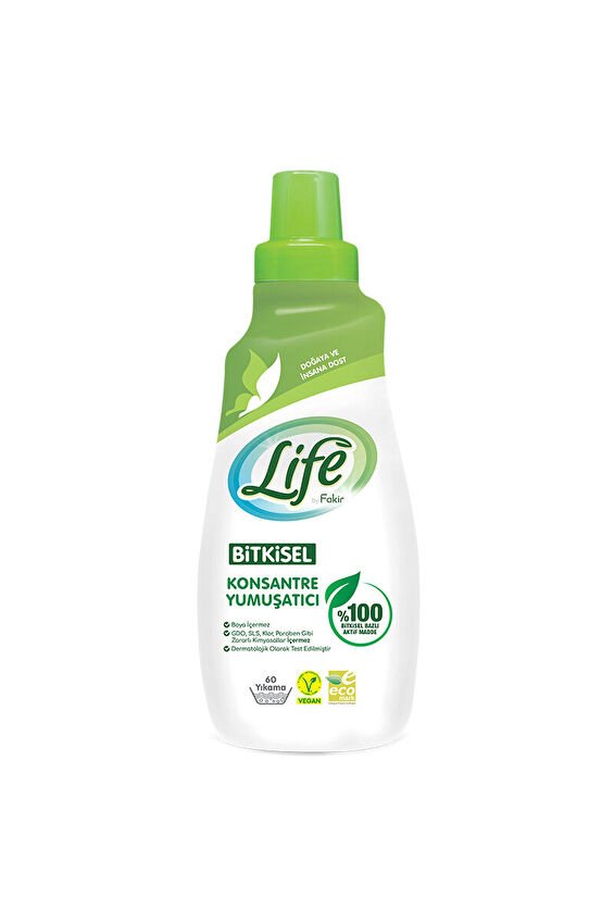 Life by Fakir Bitkisel Konsantre Çamaşır Yumuşatıcısı 1500 ml (60 yıkama)