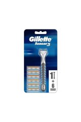 Gillette Sensor3 Tıraş Bıçağı + Yedek Bıçak 6'lı