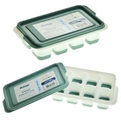 DÜNYA PLASTİK  İÇİN  HIZLICA DONDURUP VE SAKLAR ÇIKARTILMASI  KOLAY  MİNİ KAPAKLI SİLİKON BUZLUK