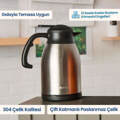 Kitchen Çay Termosu - Inox - 2 lt
