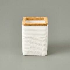 Bath Madera 2'li Banyo Sıvı Sabunluk Seti - Beyaz