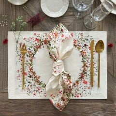 Home Çiçek Desenli 2'li Supla - Renkli - 45 cm