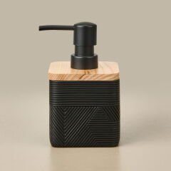 Bath Madera 2'li Banyo Sıvı Sabunluk Seti - Siyah