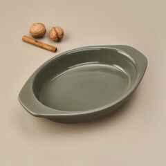Milano Fırın Kabı - Haki - 27x25 cm