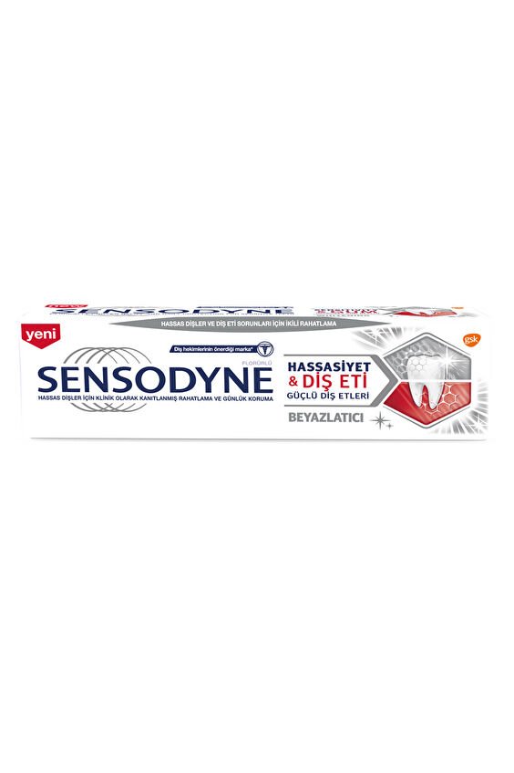 Sensodyne Diş Macunu 75ml Hassasiyet  Diş Eti Beyazlatıcı