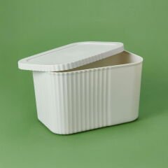 Kapaklı Midi Boy Kutu - Gri - 6 lt