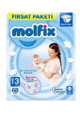 Molfix Bebek Bezi Fırsat Paketi (3) Midi 4-9 kg 68'li