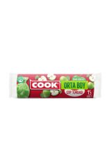 Cook Çöp Torbası Orta Boy Elma Kokulu 15'li