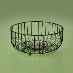 Metal Banyo Organizeri - Siyah - 28 cm