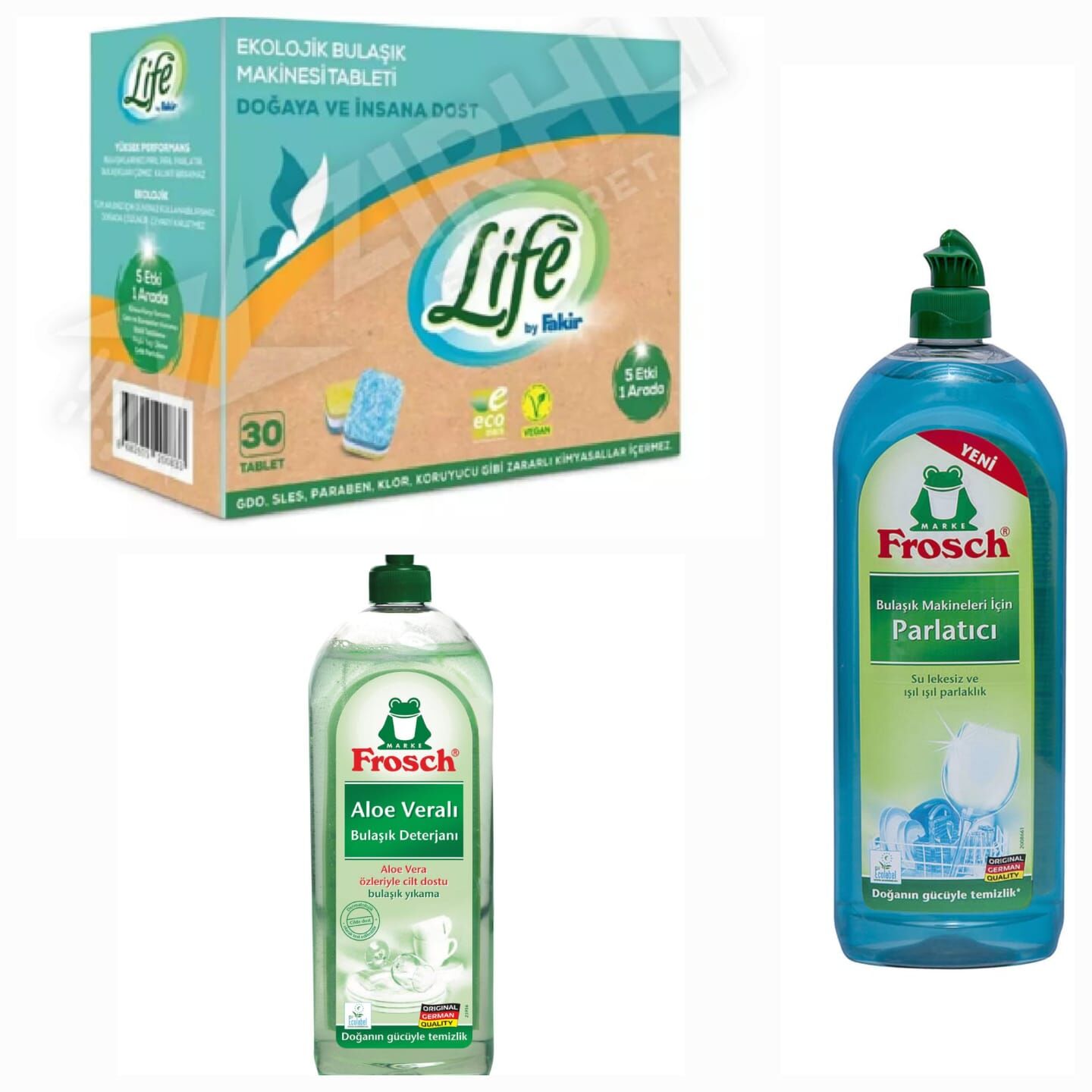 DOĞAL ORGANİK ve VEGAN BULAŞIK DETERJANI SETİ 10