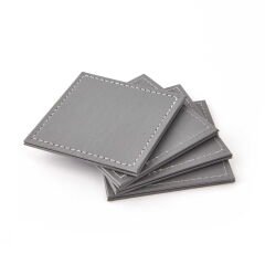 Dekoratif Brown 4’lü Bardak Altlığı - Asorti - 10x10 cm