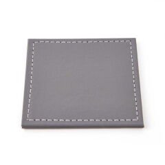 Dekoratif Brown 4’lü Bardak Altlığı - Asorti - 10x10 cm