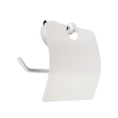 Lüx Geniş Kapaklı Kağıtlık - Krom - 13x5x12,3 cm