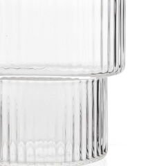 Çizgili Cam Bardak - 280 ml