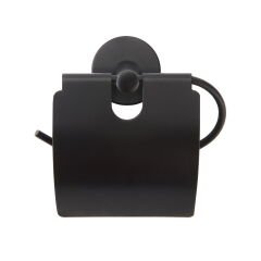Lüx Geniş Kapaklı Kağıtlık - Siyah - 13x5x12,3 cm