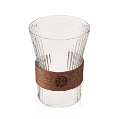 Çizgili Cam Bardak - 320 ml