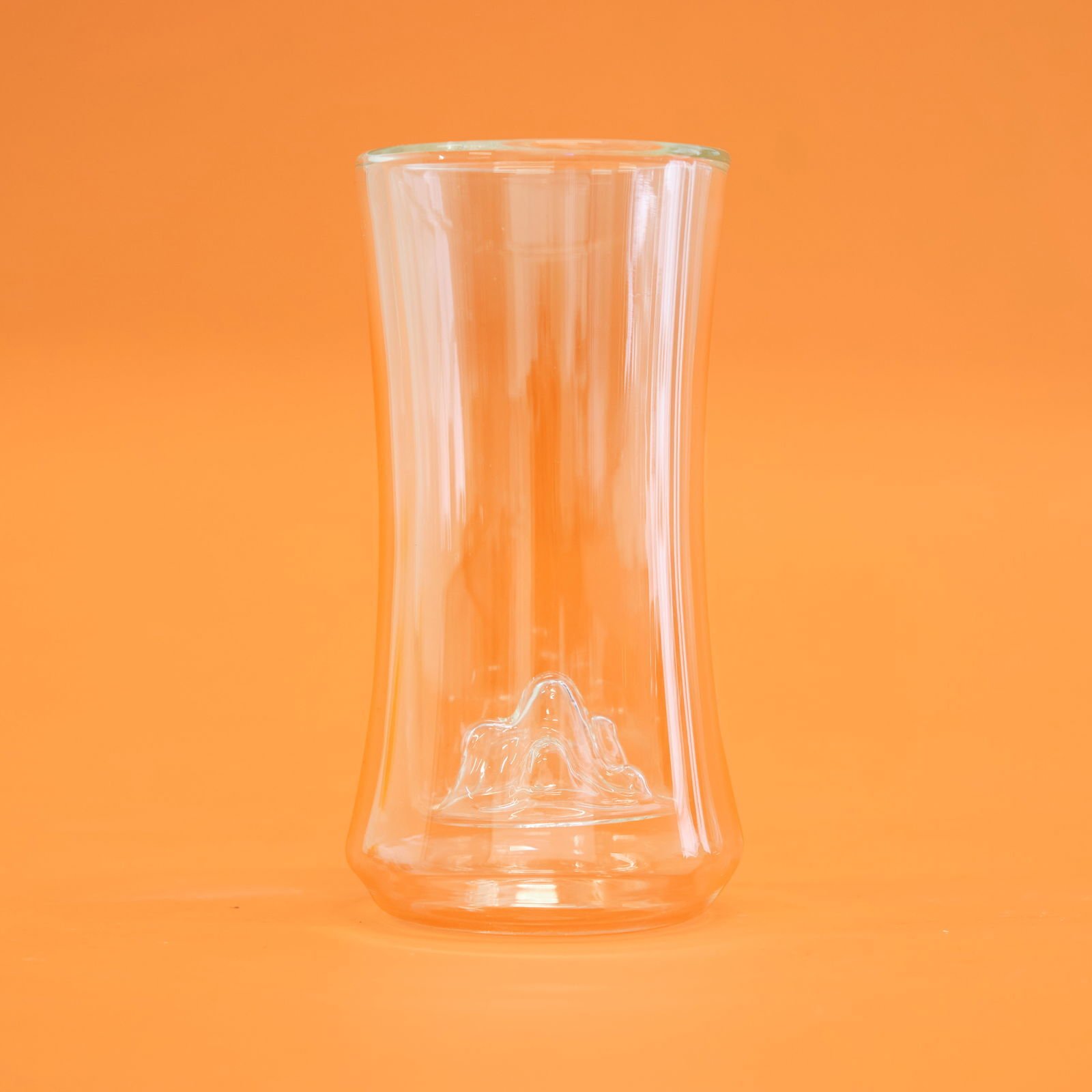 Çift Cidarlı Figürlü Meşrubat Bardağı - Şeffaf - 300 ml