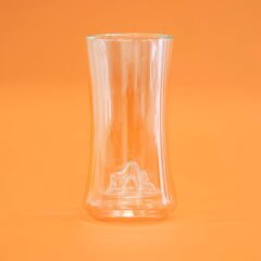 Çift Cidarlı Figürlü Meşrubat Bardağı - Şeffaf - 300 ml