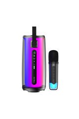 Mikado MD-17BT Capella Siyah 10W 1 RGB Mikrofonlu Transparan/Bt/TF Kart/Aux/Usb TWS 1800 mAh Bataryalı Speaker