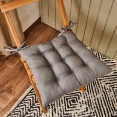 Soft Traum Sandalye Minderi - Gri - 40x40 cm