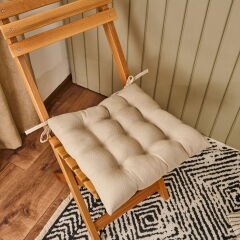 Soft Traum Sandalye Minderi - Bej - 40x40 cm