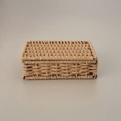 Living Dekoratif Saklama Kutusu - Kahverengi - 5x15x20 cm