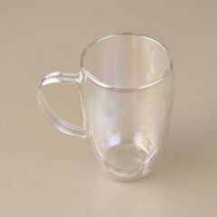 Colors Çift Cidarlı Latte Kupa - Şeffaf - 450 ml