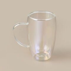 Colors Çift Cidarlı Latte Kupa - Şeffaf - 450 ml