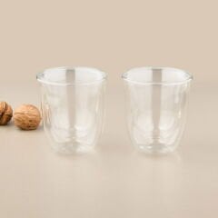 Double Wall 2'li Bardak - Şeffaf - 200 ml