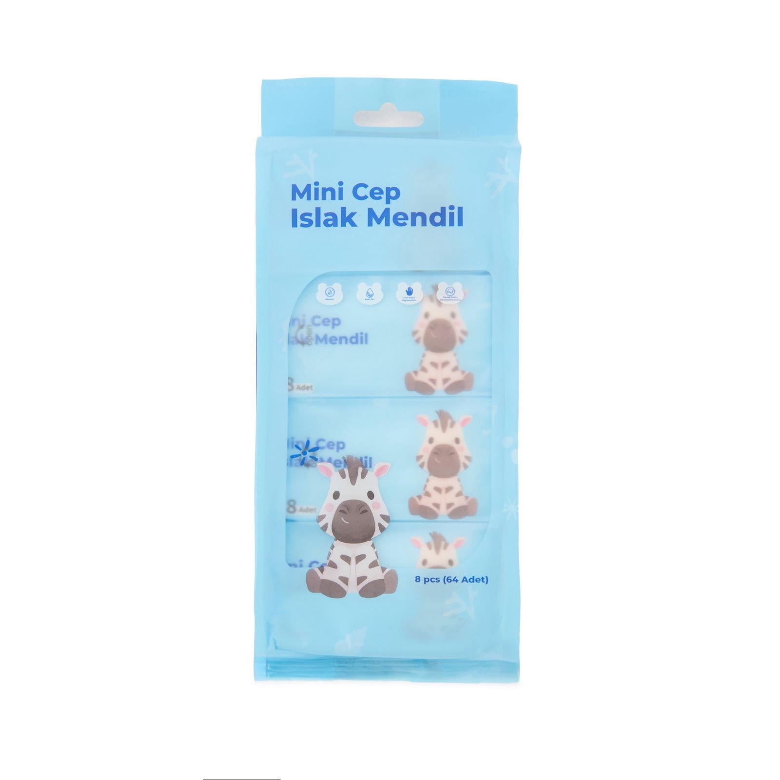 Home 8'li Mini Cep Tipi Islak Mendil - Asorti