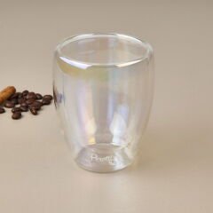 Colors Çift Cidarlı Bardak - Şeffaf - 350 ml