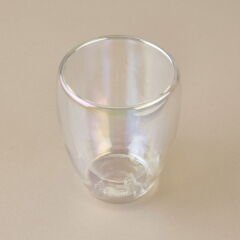 Colors Çift Cidarlı Bardak - Şeffaf - 350 ml