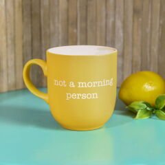 Not A Morning Person Kupa - Sarı - 400 ml