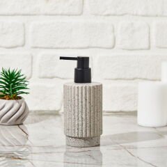 Doric Sıvı Sabunluk - Gri - 16x12 cm