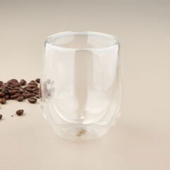 Çift Cidarlı Bardak - Şeffaf - 250 ml