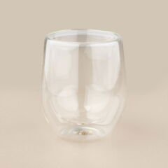 Çift Cidarlı Bardak - Şeffaf - 250 ml